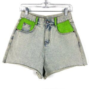 SHEKOU High Waisted Denim Shorts